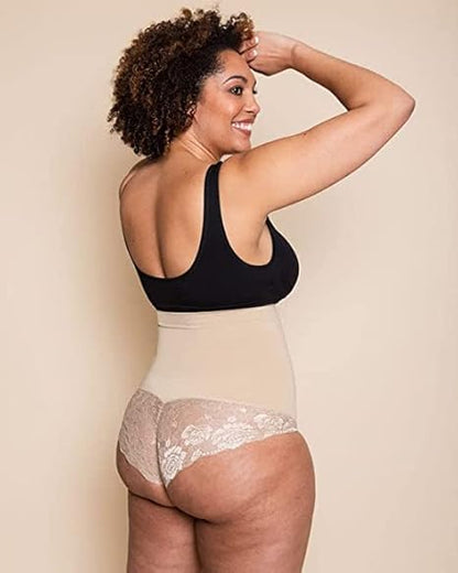 Spitzen High-Waist Shaping Shorts