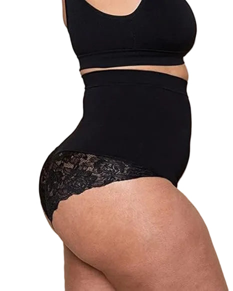 Spitzen High-Waist Shaping Shorts