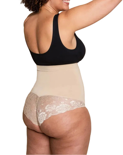Spitzen High-Waist Shaping Shorts