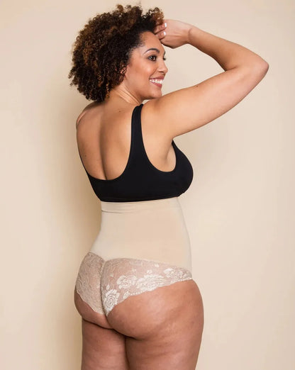 Spitzen High-Waist Shaping Shorts