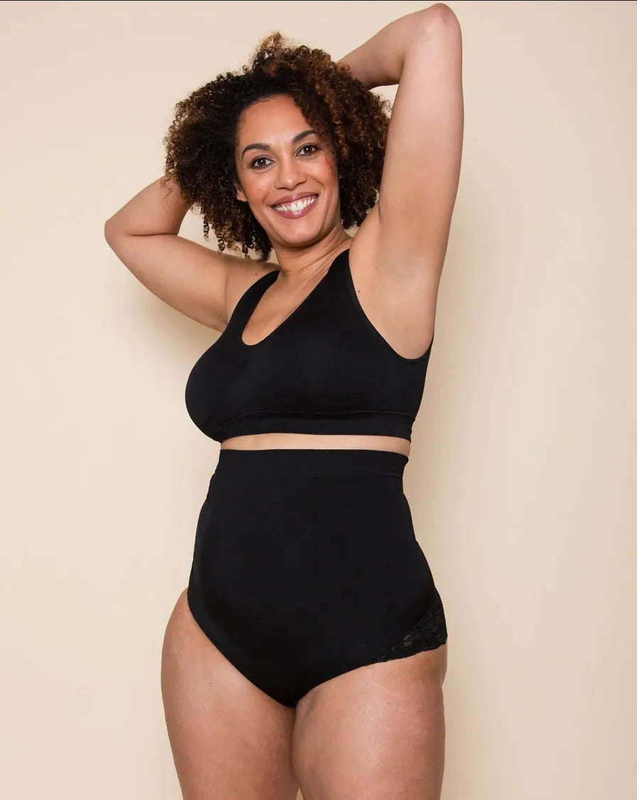 Spitzen High-Waist Shaping Shorts