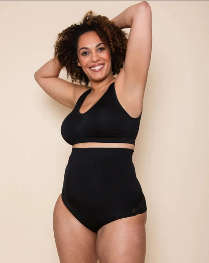 Spitzen High-Waist Shaping Shorts