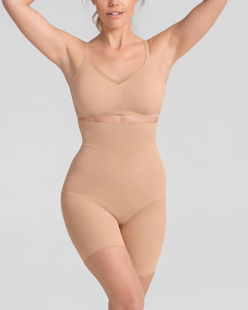 High-Waist Cross Shorts