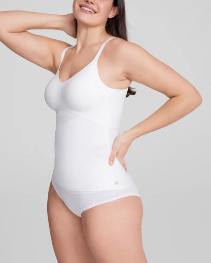 Nahtloses Kompressions-Top mit Mesh-Details